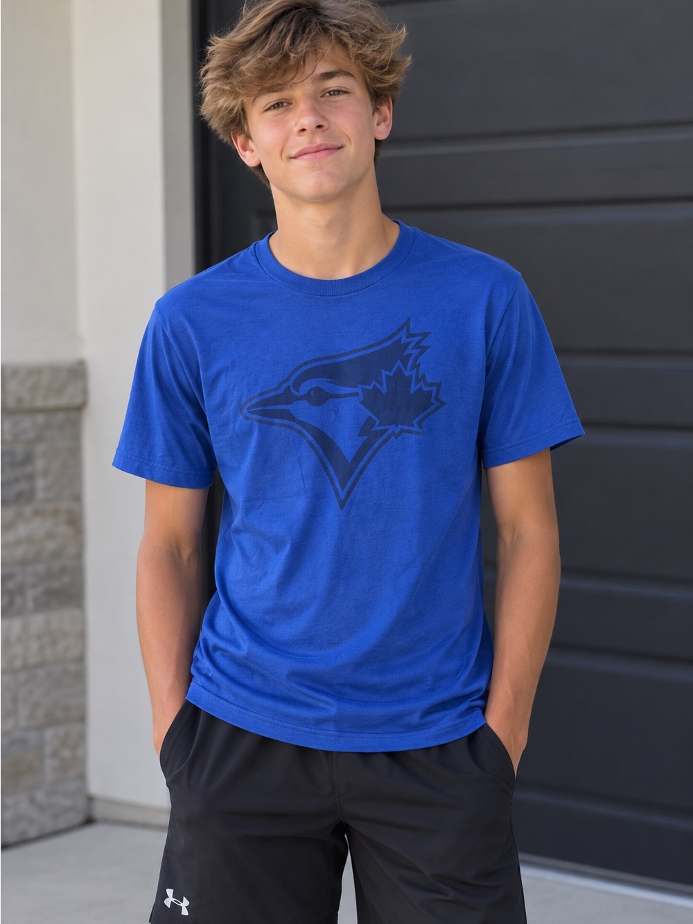 Genuine Merchandise Royal Blue Men's Crewneck Toronto blue jays tshirt
